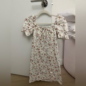 Reformation Floral Linen Dress